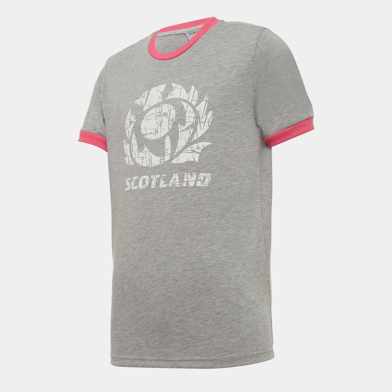 Macron Scotland Poly T Shirt Junior Boys