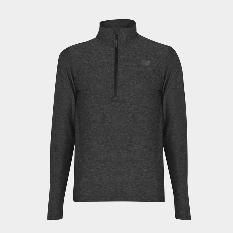 New Balance Mens 1/4 Zip Running Midlayer