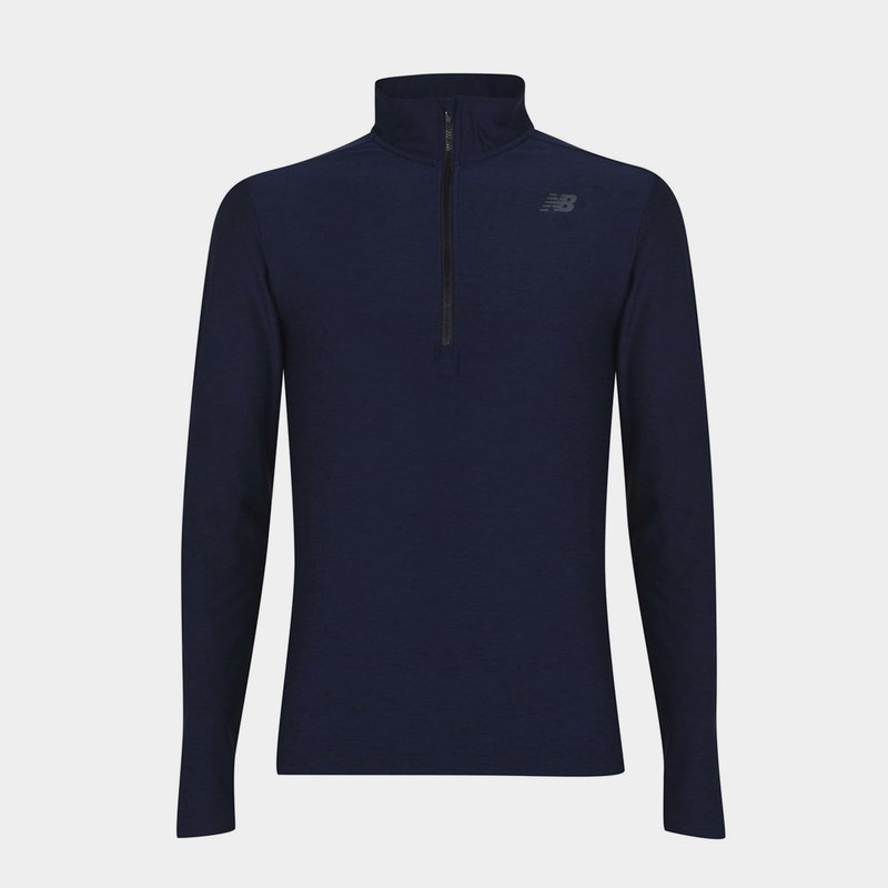 New Balance Mens 1/4 Zip Running Midlayer