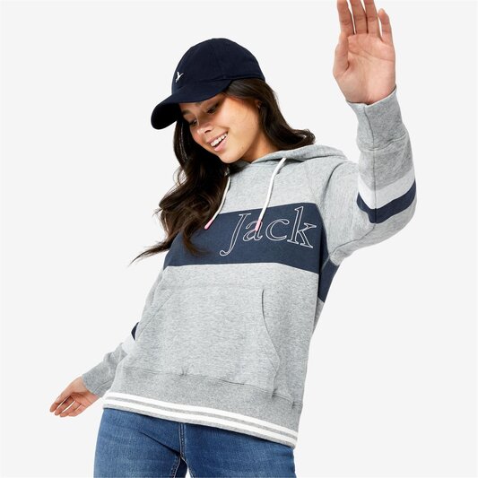Jack Wills Alicia Raglan Colour Block Hoodie