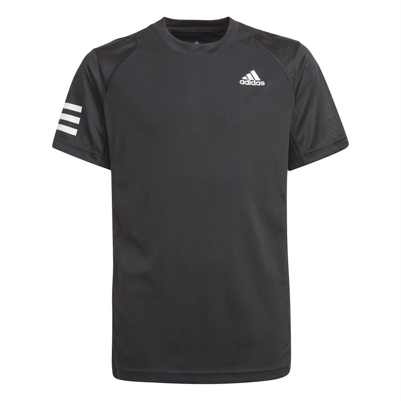 adidas Basic Club 3 Stripe Tennis T Shirt
