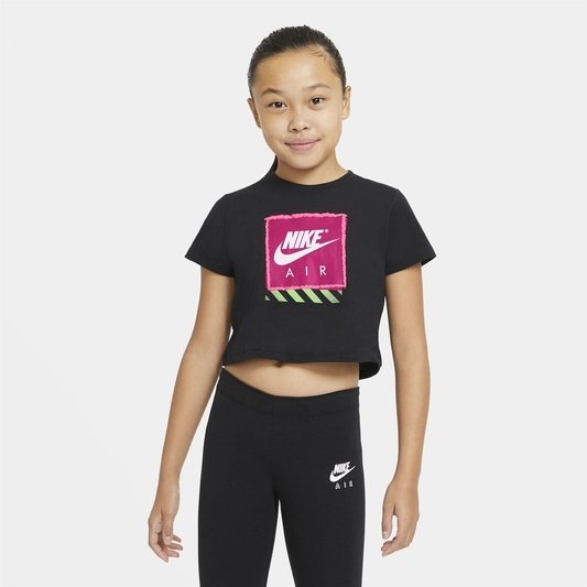 Nike Air Cropped T Shirt Junior Girls