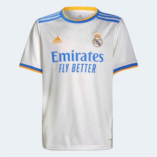 adidas Real Madrid Home Shirt 2021 2022 Junior