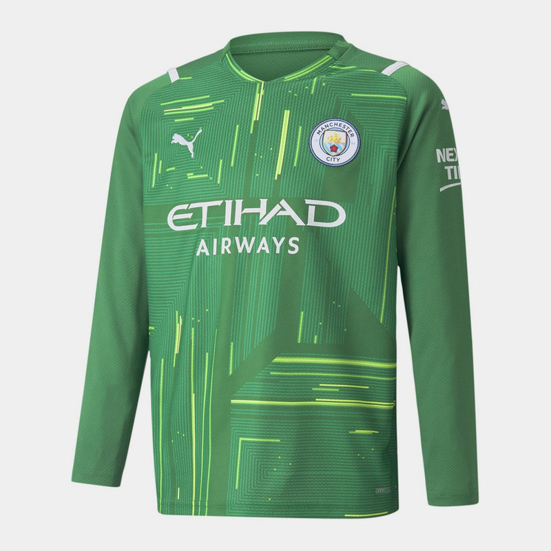 Puma Manchester City Home Goalkeeper Shirt 2021 2022 Junior