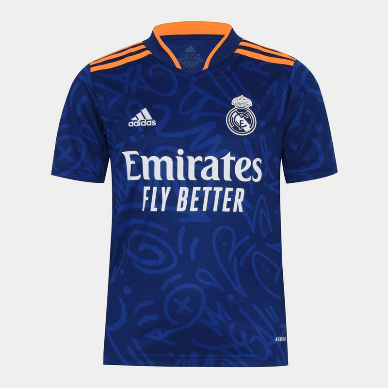 adidas Real Madrid Away Shirt 2021 2022 Juniors
