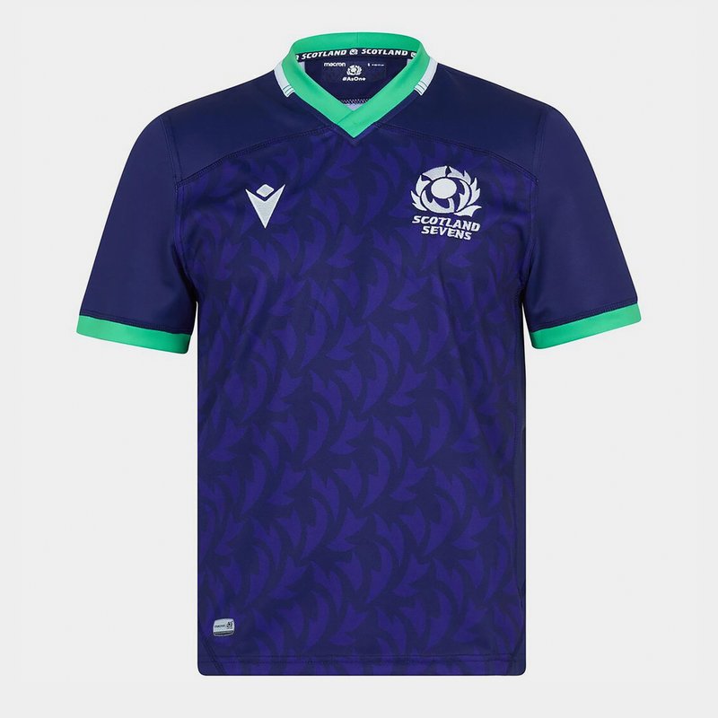 Macron Scotland Rugby 7s Home Rugby Shirt 2021 2022