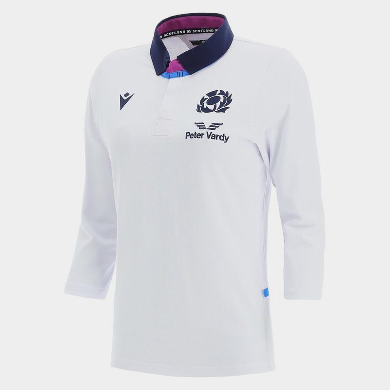 Macron Scotland Alternate Three Quarter Sleeve Classic Ladies Rugby Shirt 2021 2022