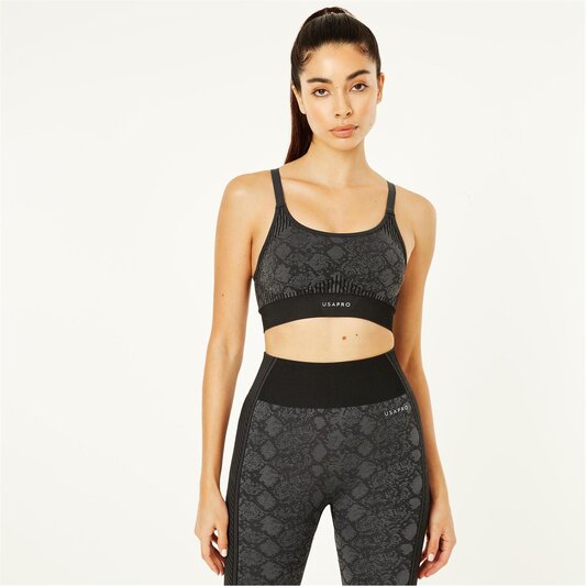 USA Pro Seamless Adjustable Sports Bra