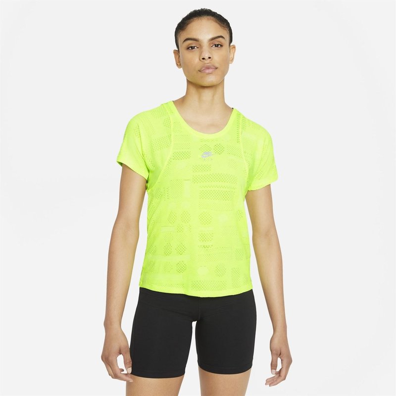 Nike Air Dri FIT Womens Short Sleeve Running Top