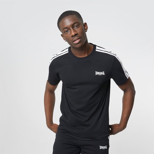 Lonsdale 2 Stripe Crew Tee