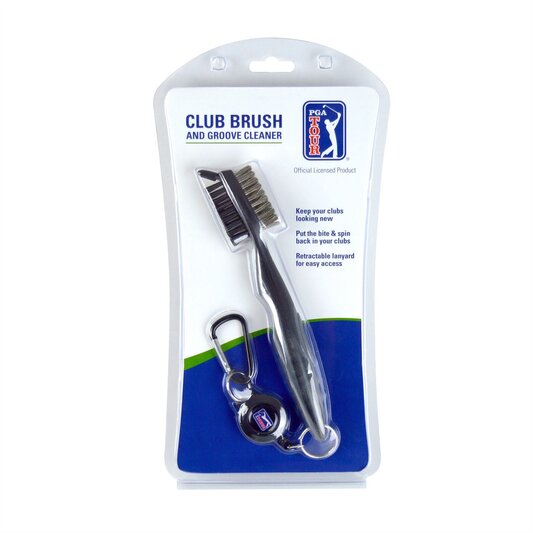 PGA Tour Dual Sided Golf Club Brush and Groove Cleaner