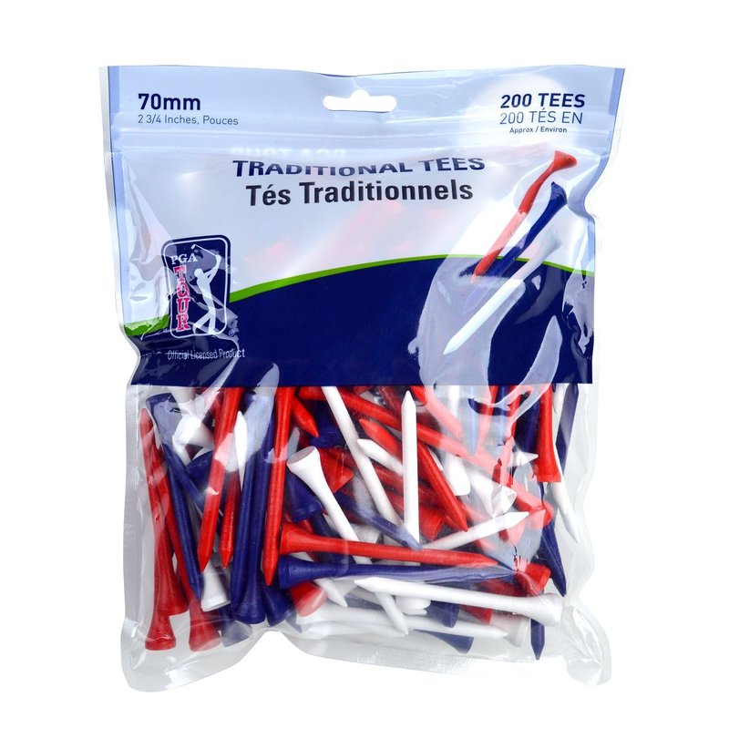 PGA Tour Wooden Golf Tees 7cm
