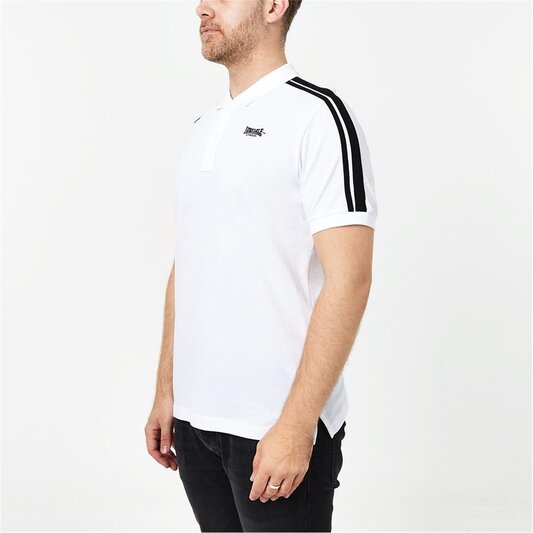Lonsdale 2 Stripe Short Sleeve Polo Shirt