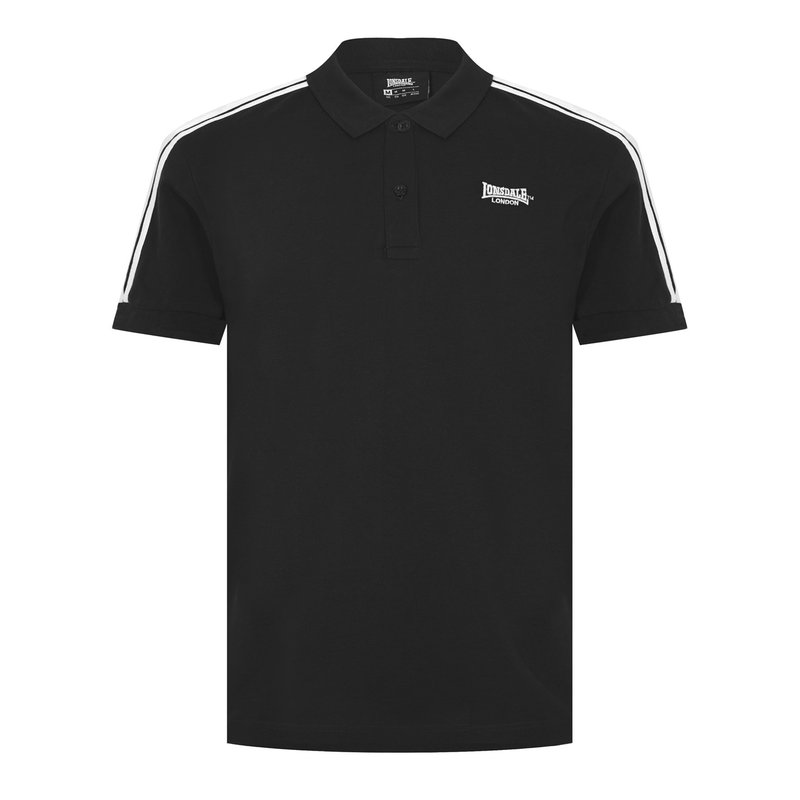 Lonsdale 2 Stripe Short Sleeve Polo Shirt