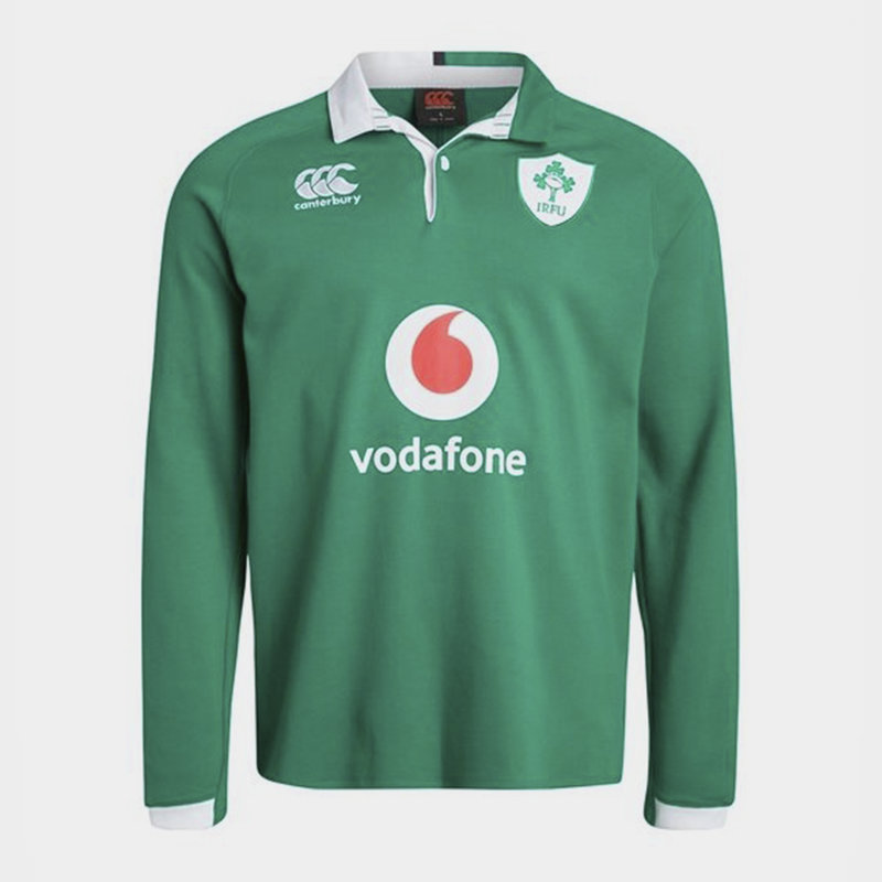 Canterbury Ireland Home Long Sleeve Classic Shirt 2019 2020