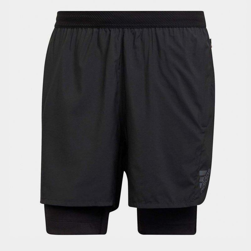 adidas 2 in 1 Running Shorts Mens