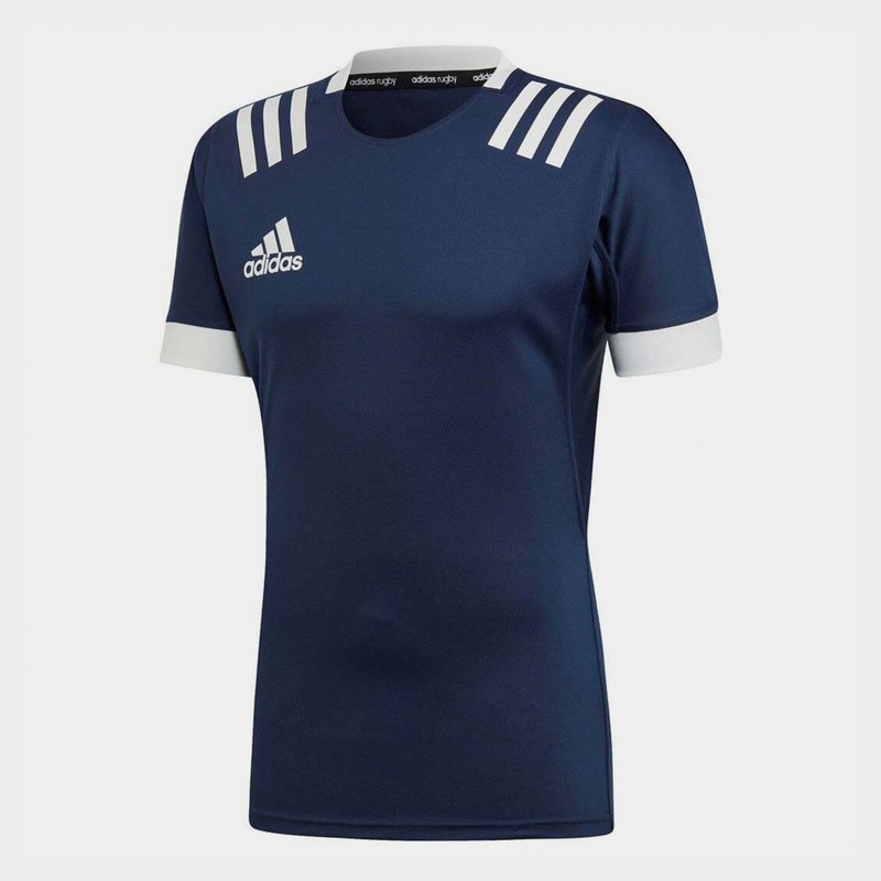 adidas 3 Stripe Jersey Mens