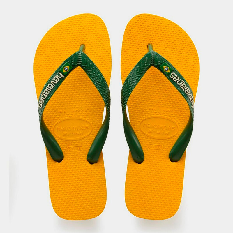Havaianas Brasil Logo Flip Flops