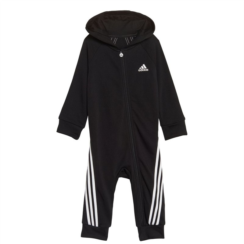 adidas 3 Stripe Fleece Romper Unisex Babies