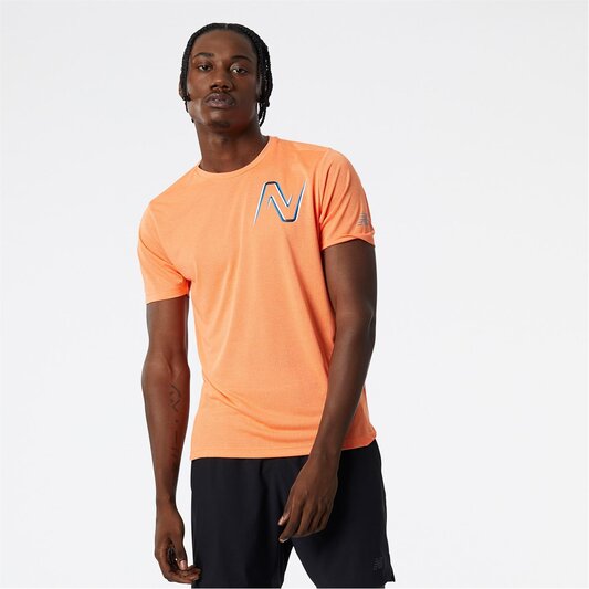 New Balance Balance Impact Run Short Sleeve T Shirt Mens