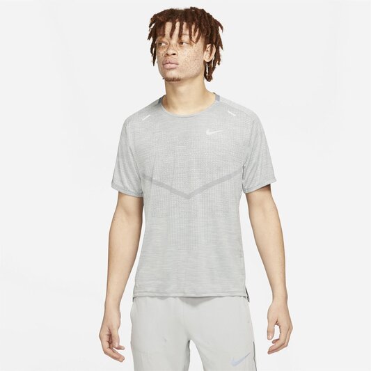 Nike Dri fit Techknit Short Sleeve Running T Shirt Mens