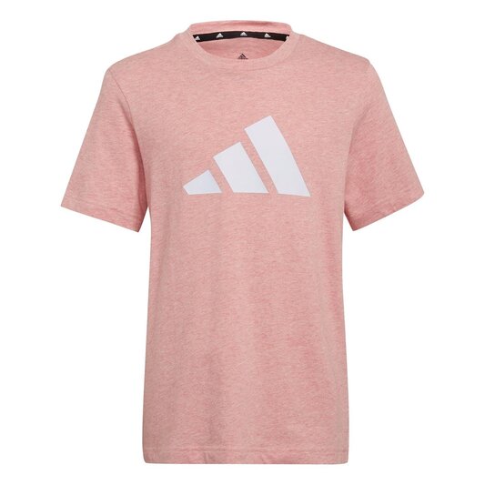 adidas 3 Bar T Shirt Junior Girls