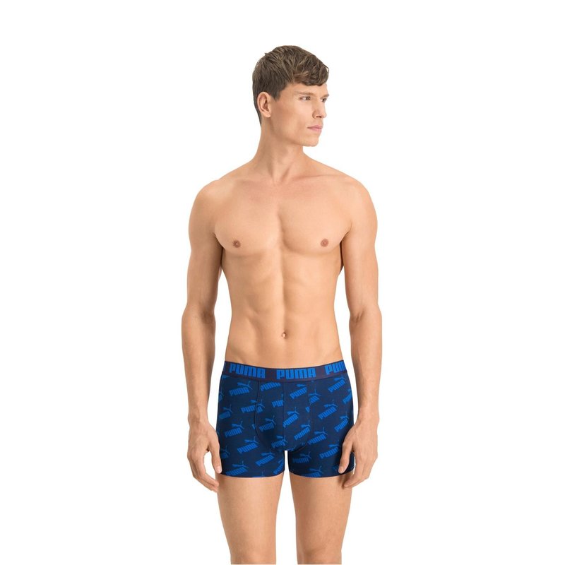 Puma 2 Pack AOP Boxers Mens
