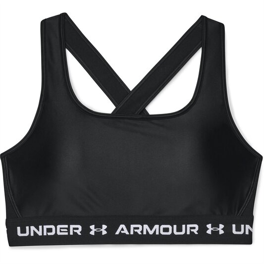 Under Armour Crossback Matte Shiny Sports Bra Womens