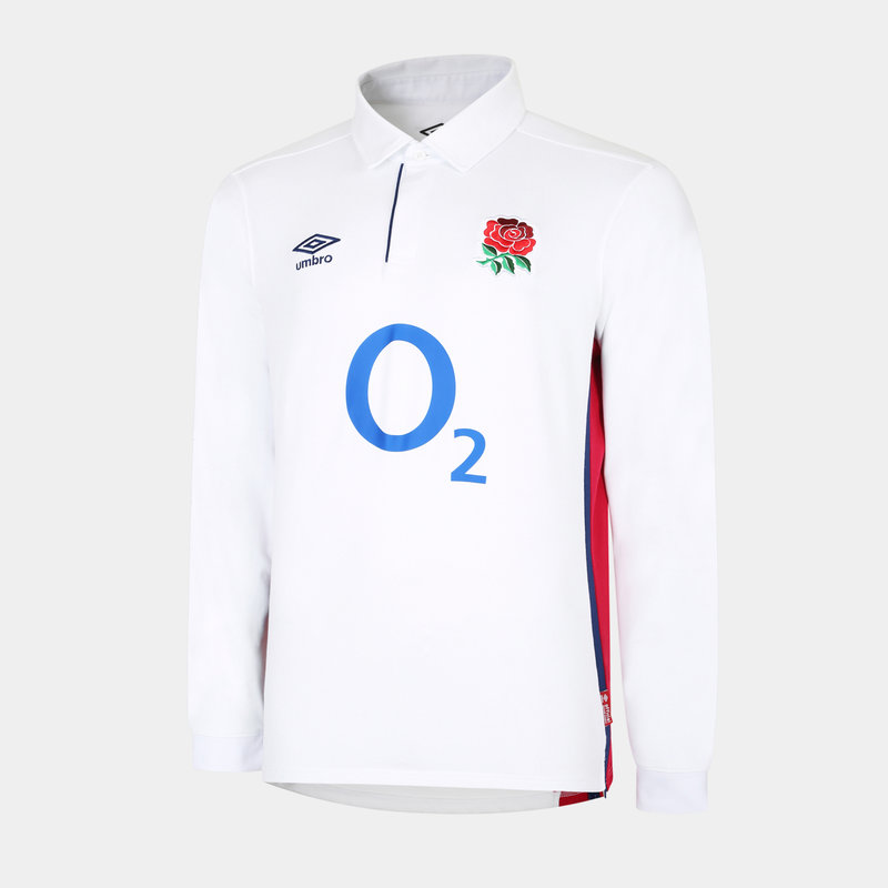 Umbro England Long Sleeve Classic Rugby Shirt 2021 2022
