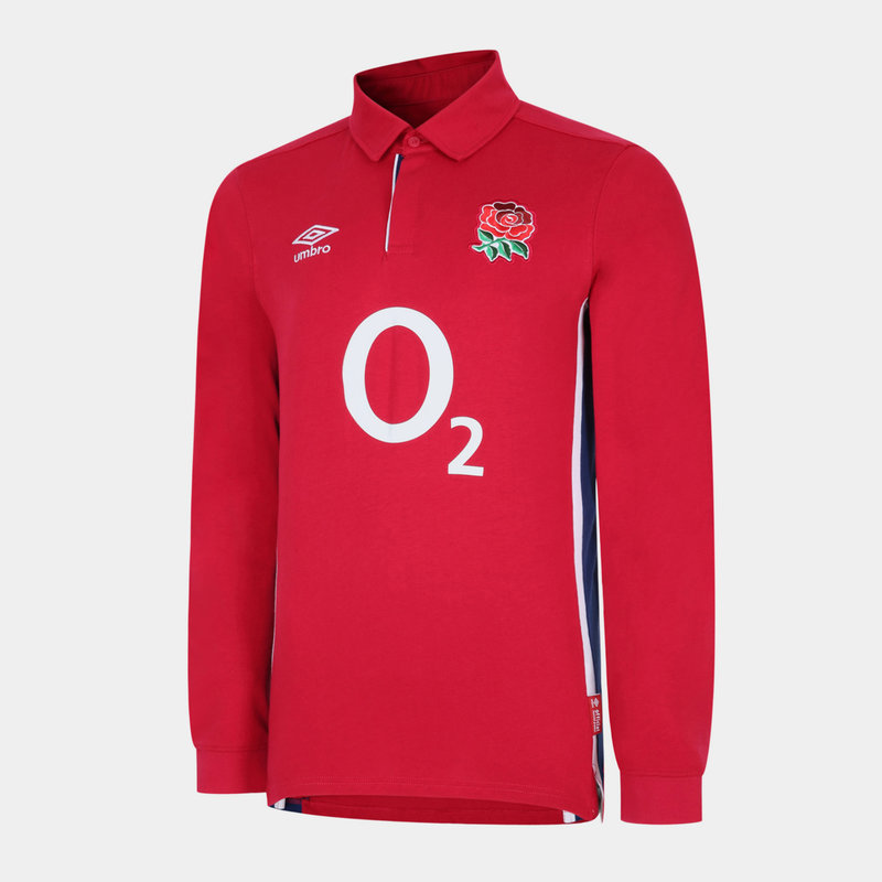 Umbro England Mens Alternate L/S Classic Rugby Shirt 21/22