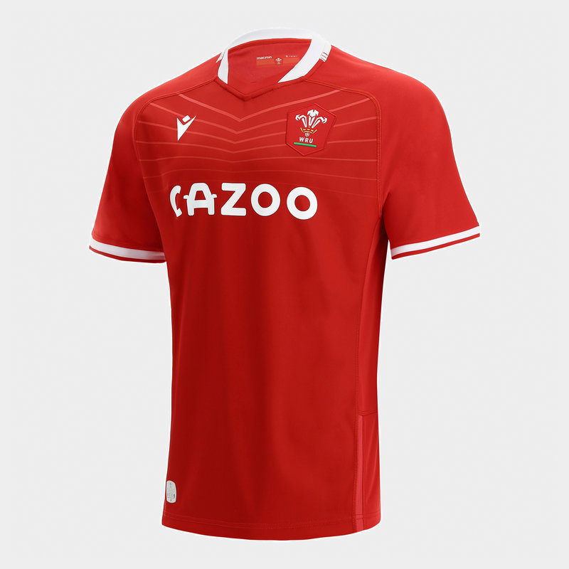 Macron Wales Home Mens Rugby Shirt 22/23