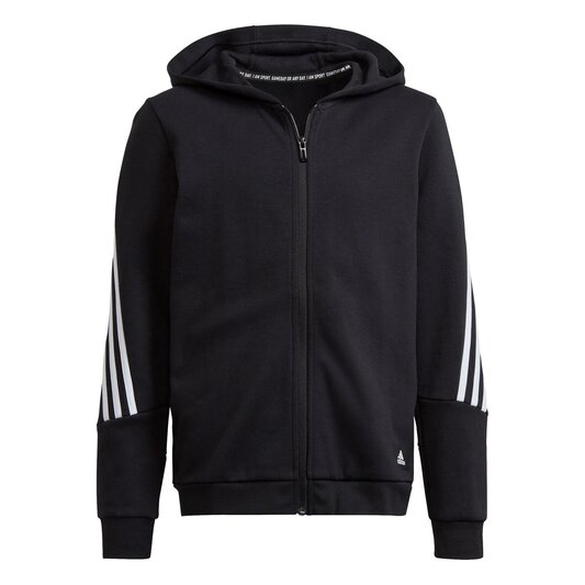 adidas 3 Stripe Hoodie Juniors