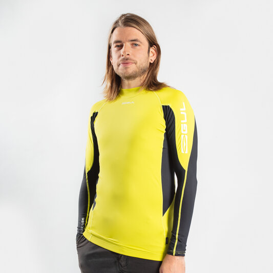 GUL UV Protection Flatlock Long Sleeve Rash Vest Men's