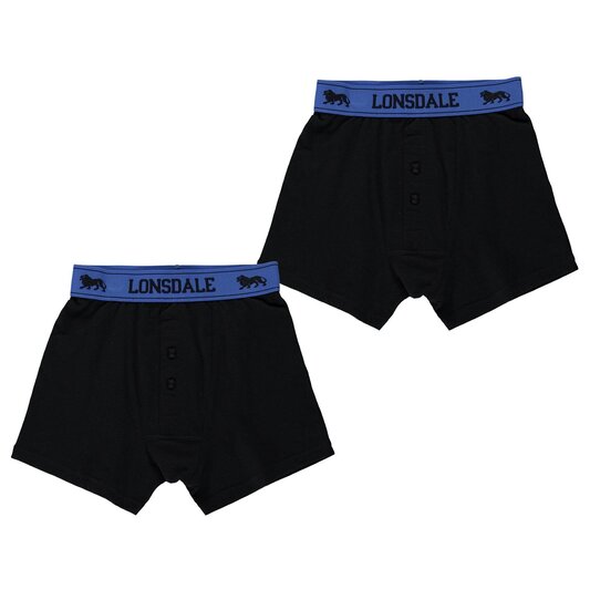 Lonsdale 2 Pack Boxers Junior