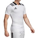 Team Wear 3 Stripe S/S Fitted Rugby Shirt