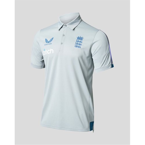 England Cricket Travel Polo Shirt Mens