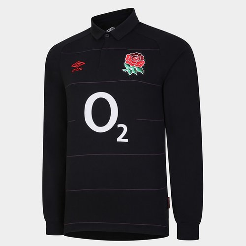 England 22/23 Alternate Classic L/S Rugby Shirt Mens