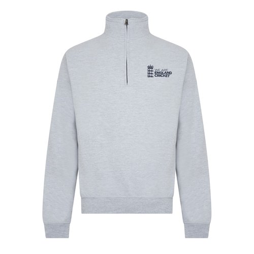 England Cricket Quater Zip Midlayer Mens