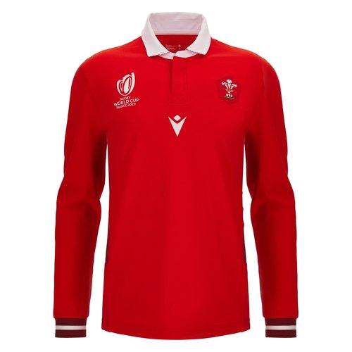 Wales RWC 2023 Classic L/S Home Shirt Mens
