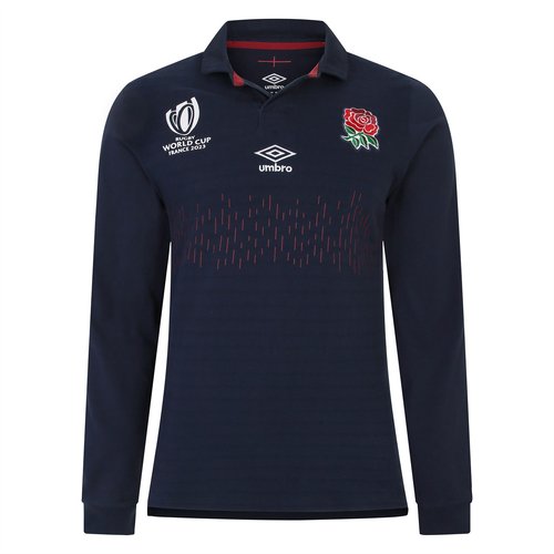 England Alternate Classic Long Sleeve Rugby Shirt 2023 2024 Adults