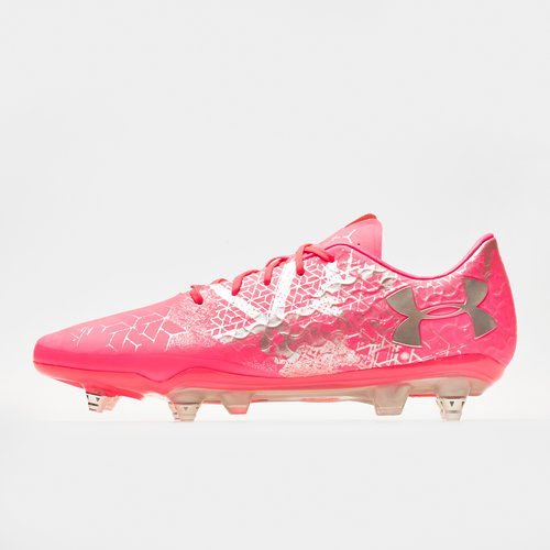 pink under armour football boots
