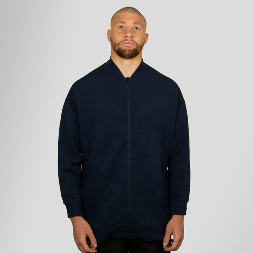 adidas x eden park mens long rugby bomber jacket